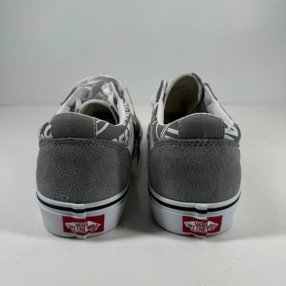 Vans Ward Low OTW Repeat Men's 7.5 Frost Grey/White Suede Canvas Skate Sneaker